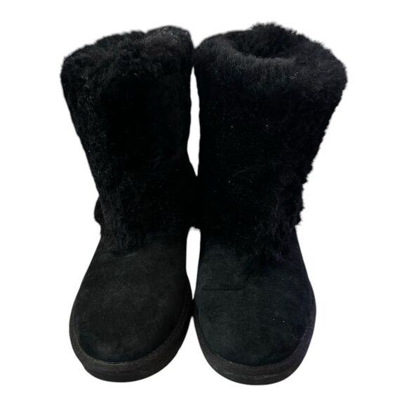 UGG AUSTRALIA Women's Black Patten Lamb Fur & UGGpure 1006794 Winter Boots 5 - Picture 4 of 6